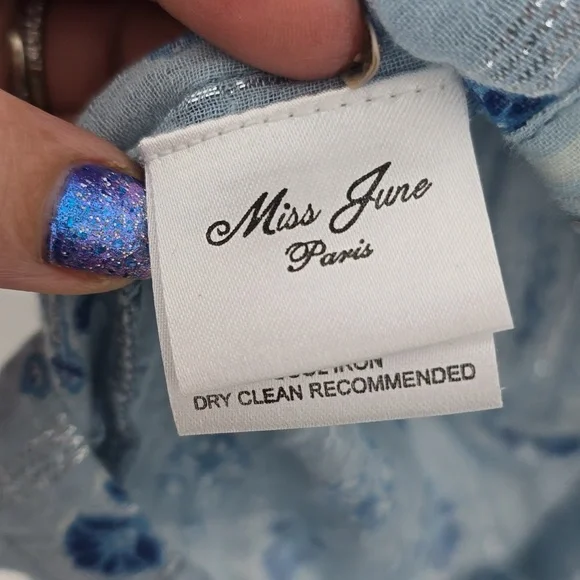 Miss june paris la blouse roumaine embellished top - Picture 4 of 7